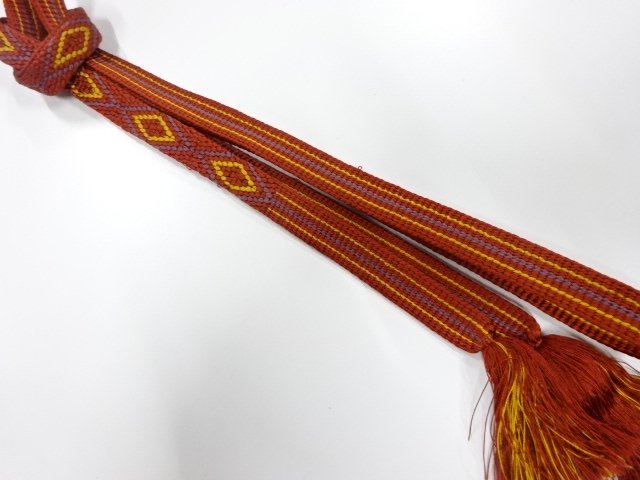 JAPANESE KIMONO / HAND-TIED OBIJIME
